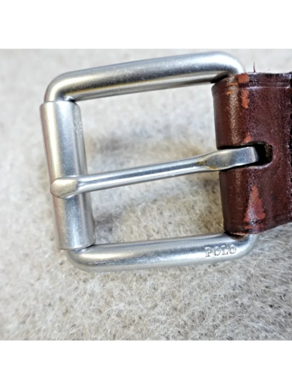 Polo Ralph Lauren Mens Belt 40 Brown Solid